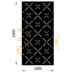 Plech vzor 1223, 1000x2000x2mm, bez povrchovej úpravy Plech vzor 1223, 1000x2000x2mm, bez povrchovej úpravy